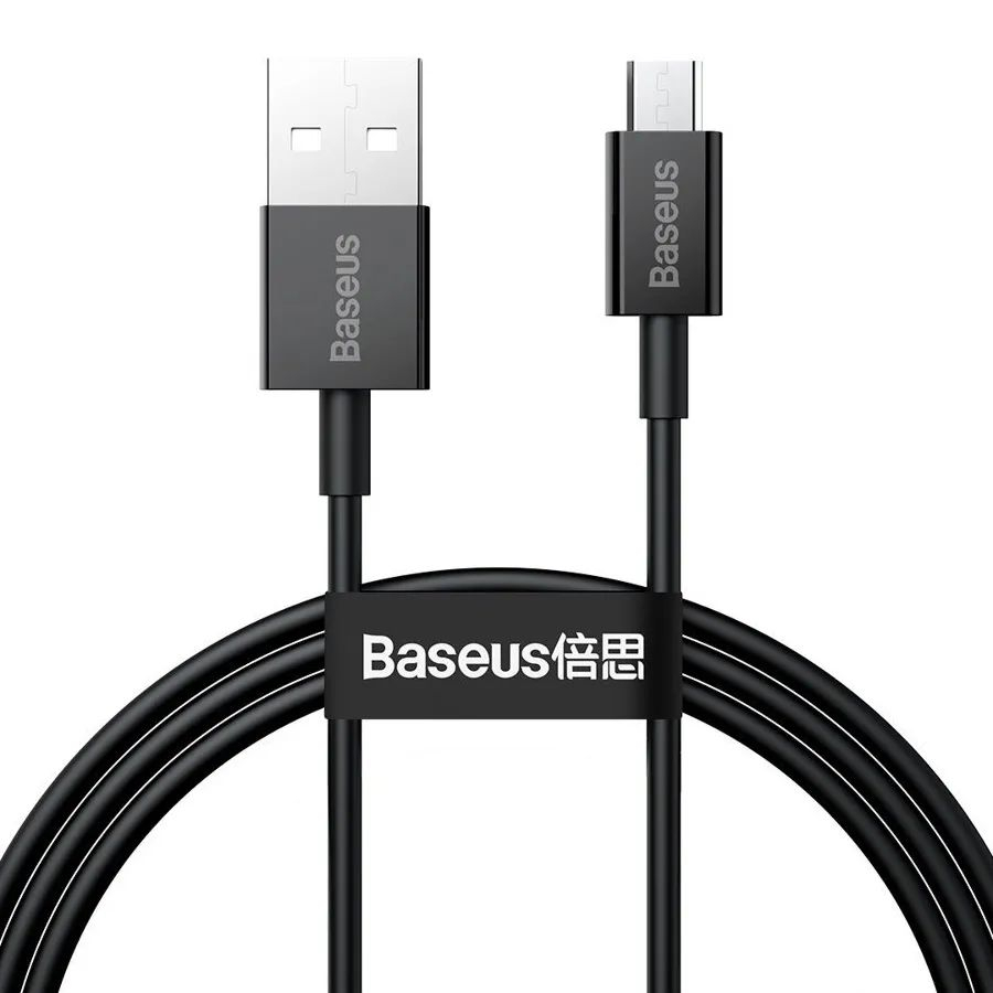 Кабель Baseus Superior 1m Black (CAMYS-01) кабель usb hoco x24 pisces usb microusb 2 4а 1м