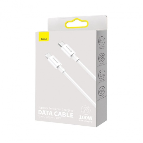 Кабель Baseus Superior 1m White (CATYS-B02) - фото 8
