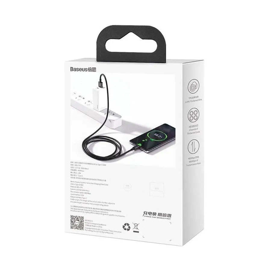 Кабель Baseus Superior 2m Black (CATYS-A01) - фото 4