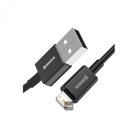 Кабель Baseus USB To iP 2m Black (CALYS-C01) - фото 2