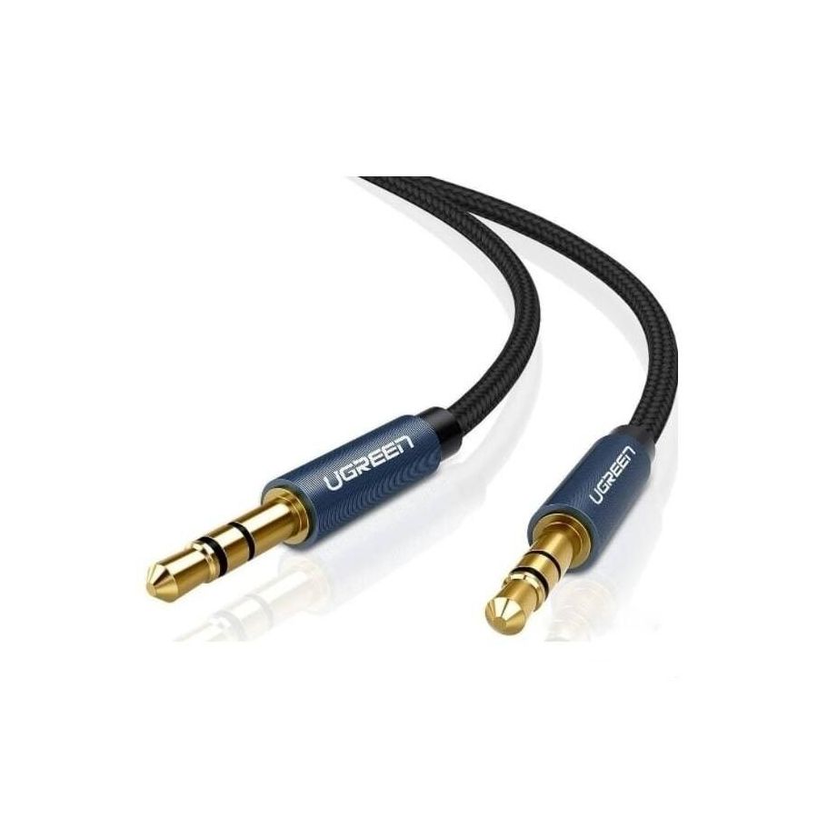 Кабель UGREEN AV112-10686 Blue (10686) кабель аудио aux 3 5mm to aux 3 5mm hoco стерео звук 1 м в нейлоновой оплётке белый