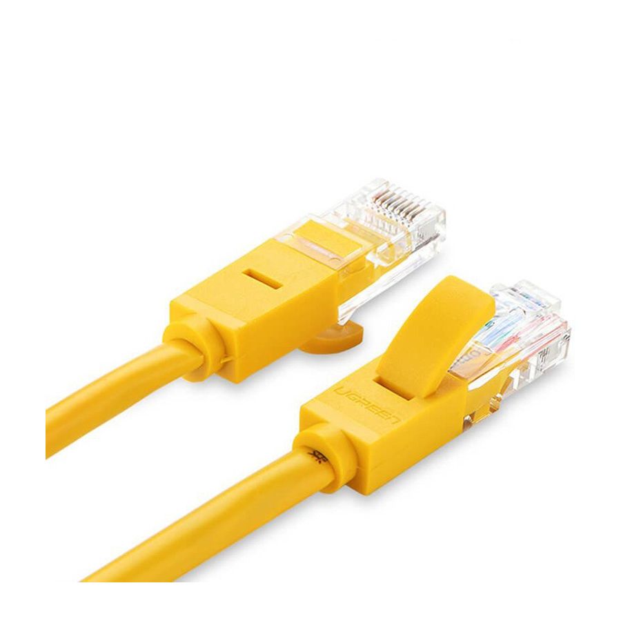 Кабель UGREEN NW103-11231 Yellow (11231) 1 м 2 м 3 м 5 м 10 м rj45 ethernet сетевой lan кабель cat 6e канал utp 4 пары 24awg патч кабель cat6 патч корд кабель