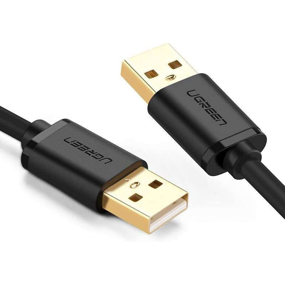 Кабель UGREEN US102-30136 Black (30136) kebiss usb to usb extension cable type a male to male usb extender for radiator hard disk webcom camera usb cable extens