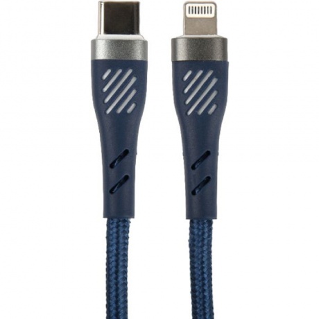 Кабель Perfeo C1003 USB Type C вилка - Lightning 1 м 60W blue - фото 2