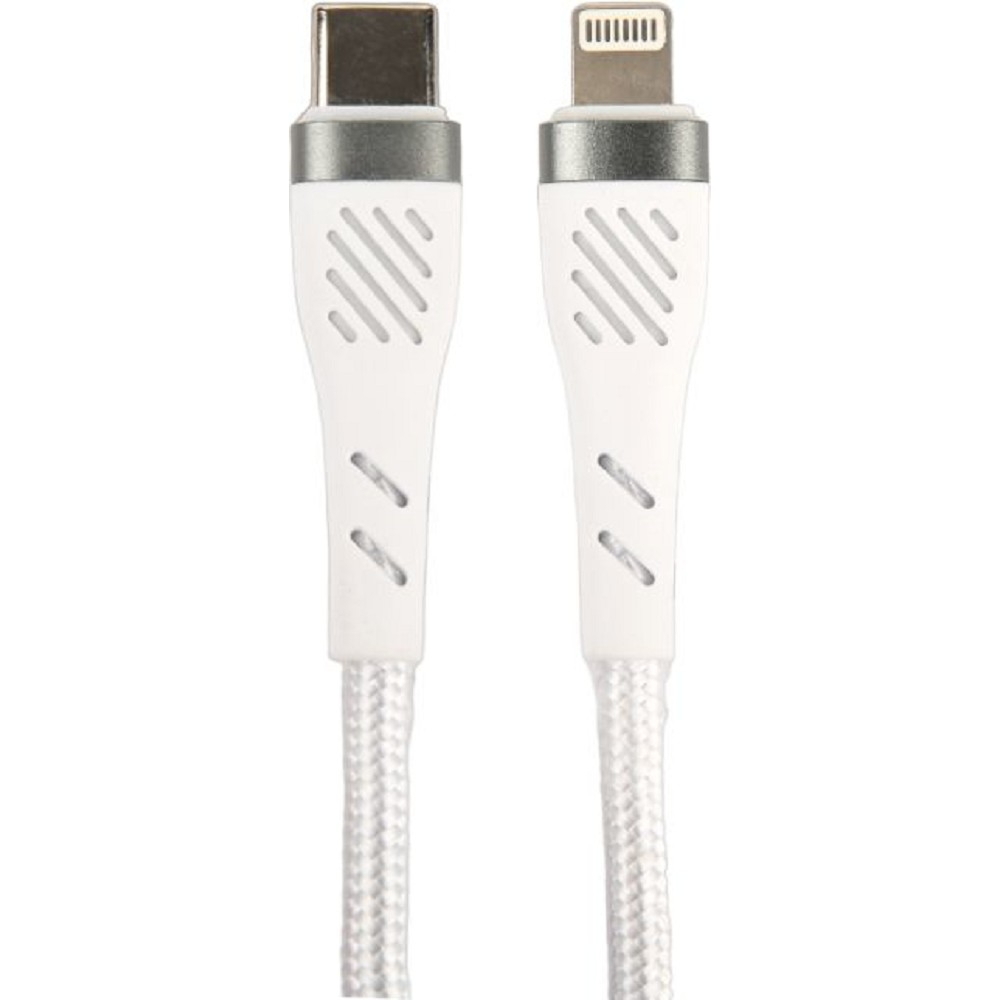 Кабель Perfeo C1004 USB Type C вилка - Lightning 1 м 60W white, цвет белый PF_C1004 - фото 1