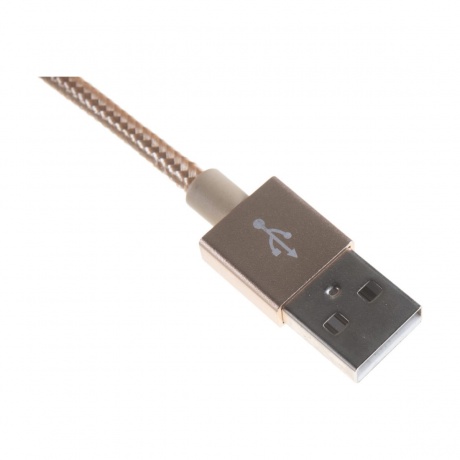 Кабель Perfeo I4307 USB 2.0 А вилка - Lightning 1 м gold - фото 2