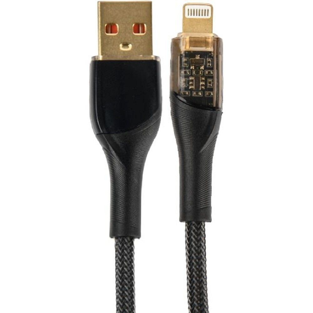 Кабель Perfeo I4331 USB А вилка - Lightning 1 м 20W black perfeo микрофон клипса компьютерный m 1 черный кабель 1 8 м разъём 3 5 мм pf a4423