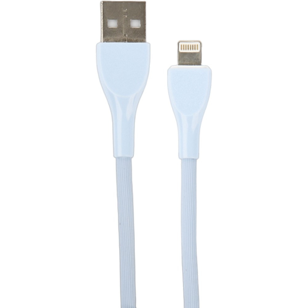 Кабель Perfeo I4333 USB А вилка - Lightning 1 м 2.4A blue perfeo кабель usb2 0 a вилка micro usb вилка длина 0 5 м u4004