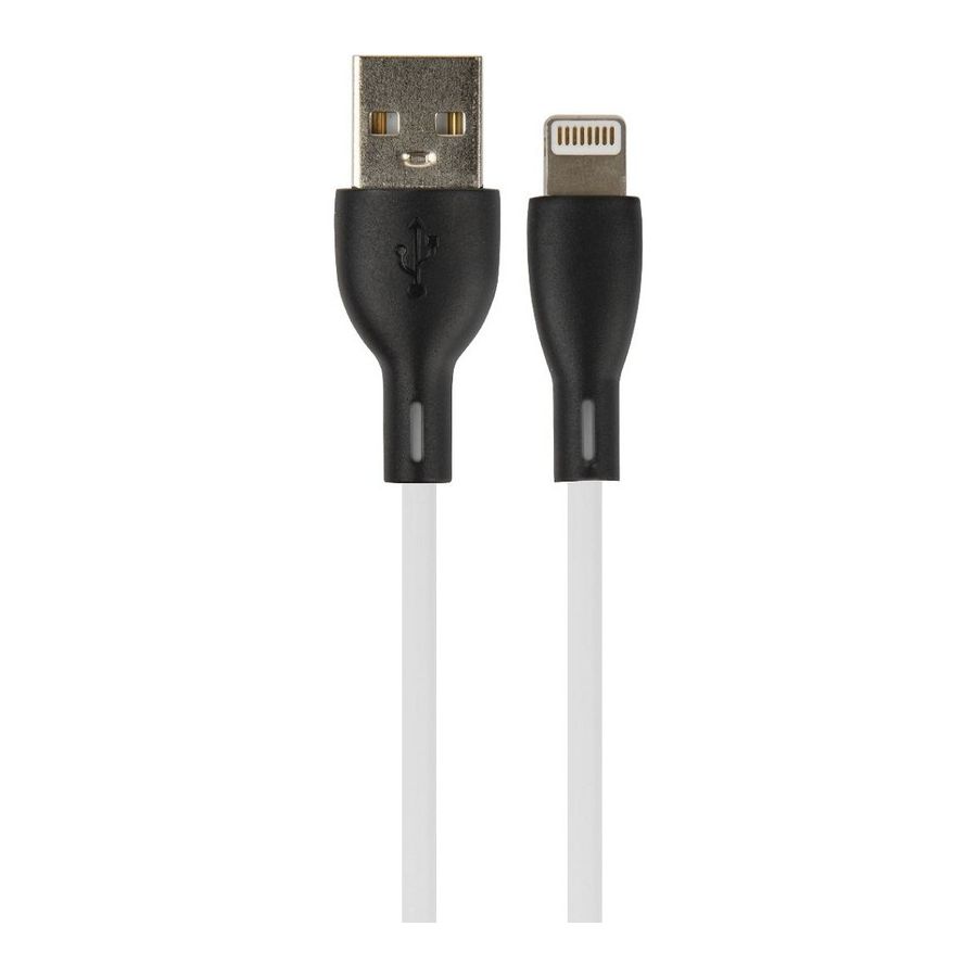 Кабель Perfeo I4337 USB А вилка - Lightning 1 м 2.4A white usb кабель для программирования телефонов iphone 7000 r10 r20 r7000 r72