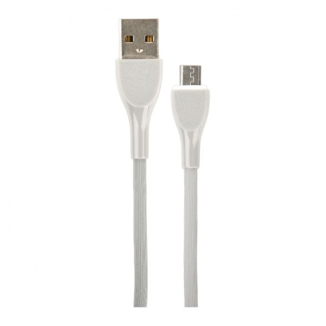 Кабель Perfeo U4021 USB A вилка - Micro USB вилка 1 м 2.4A grey - фото 1