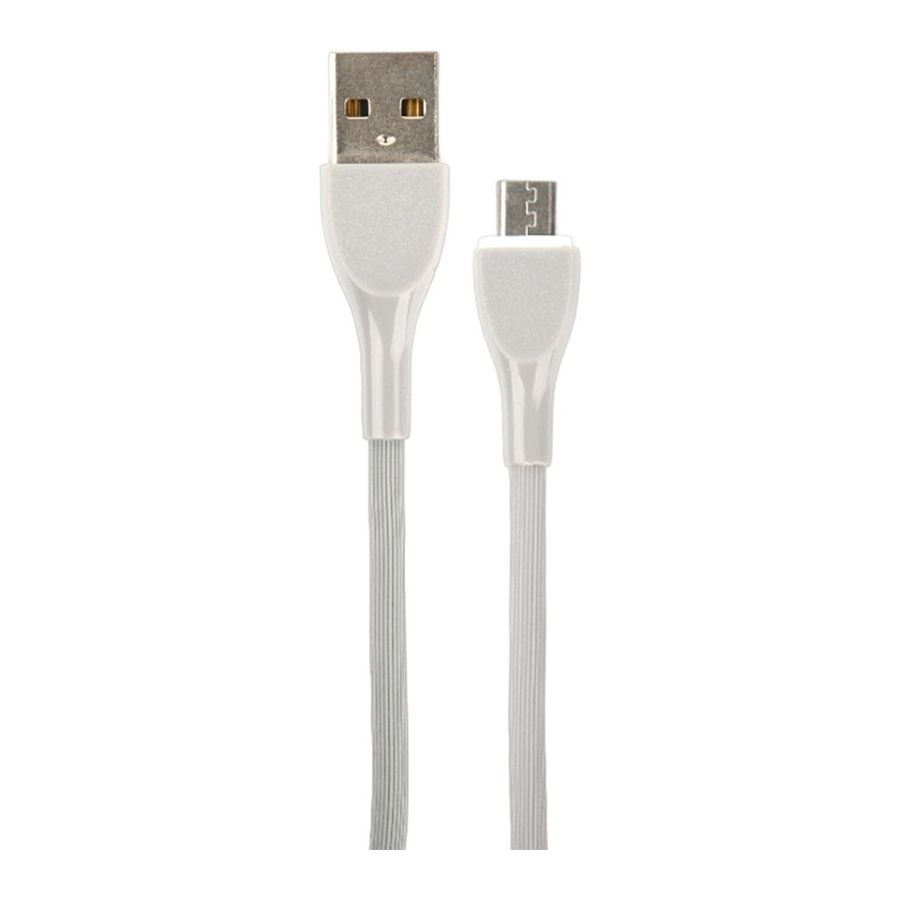 Кабель Perfeo U4021 USB A вилка - Micro USB вилка 1 м 2.4A grey, цвет серый