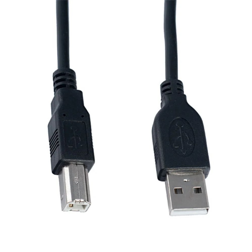 Кабель Perfeo U4101 USB 2.0 A вилка - В вилка 1 м black, цвет черный