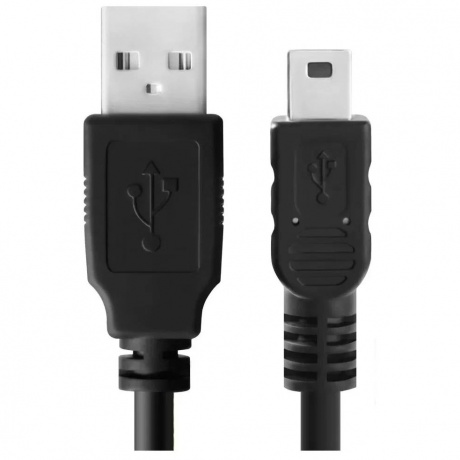 Кабель Perfeo U4301 USB 2.0 A вилка - Mini USB вилка 1 м black - фото 3