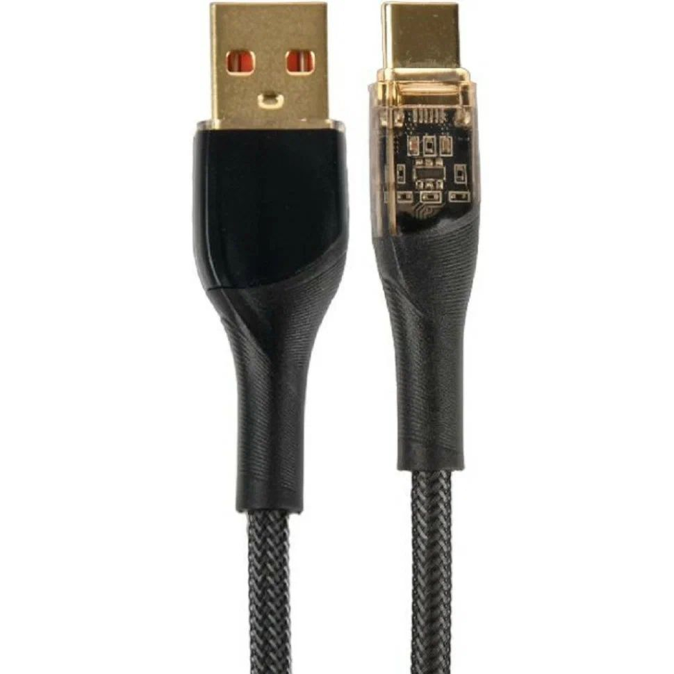 Кабель Perfeo U4710 USB А вилка - USB Type C вилка 1 м 20W black, цвет черный