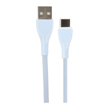 Кабель Perfeo U4712 USB А вилка - USB Type C вилка 1 м 2.4A blue - фото 1