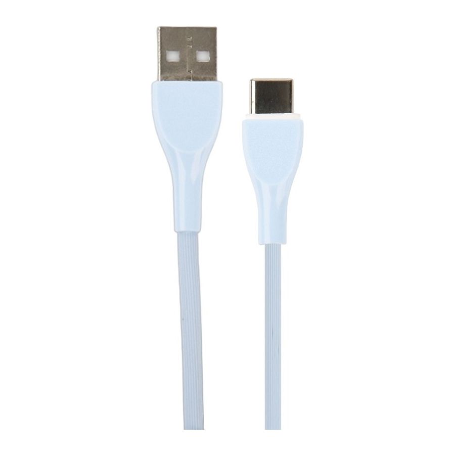Кабель Perfeo U4712 USB А вилка - USB Type C вилка 1 м 2.4A blue, цвет голубой - фото 1