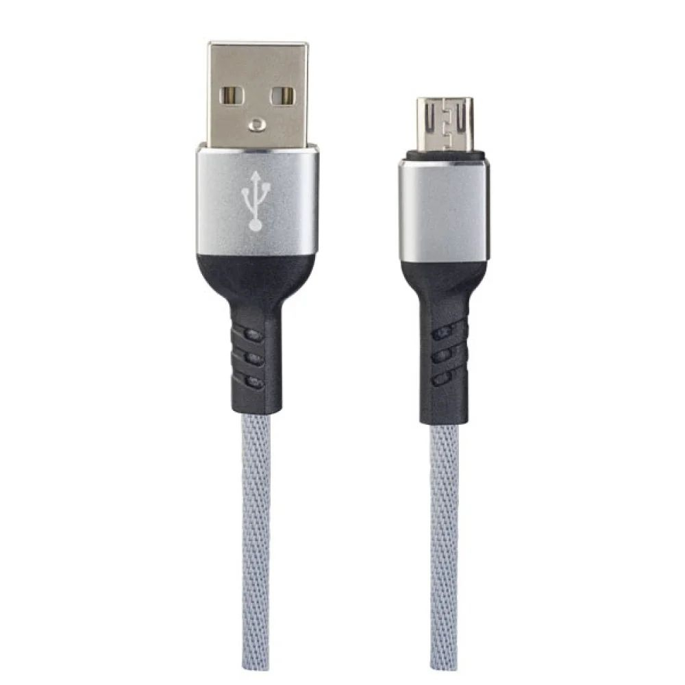 Кабель Perfeo U4806 USB 2.0 A вилка - Micro USB вилка 1 м grey box, цвет серый - фото 1