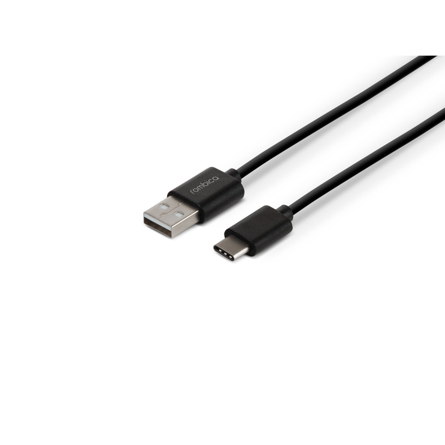 Кабель Rombica Digital CR-01, USB - USB Type-C, пластик, 1м, черный кабель rombica cs 10 usb 2 0 usb type c цвет серебристый 1 м