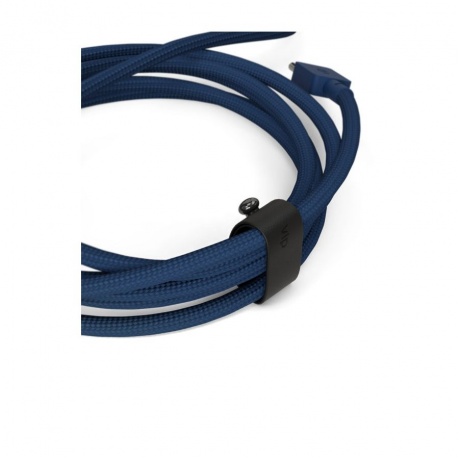 Дата-кабель VLP Nylon Cable USB C - USB C, 100W, 1.2м, темно-синий - фото 4