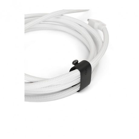 Дата-кабель VLP Nylon Cable USB C - USB C, 100W, 2м, белый - фото 4