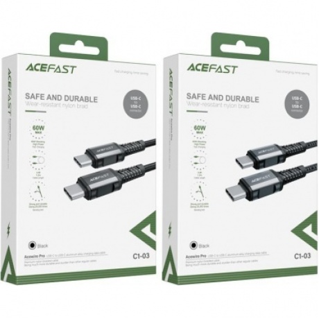 Кабель ACEFAST C1-03 USB-C to USB-C черный - фото 5