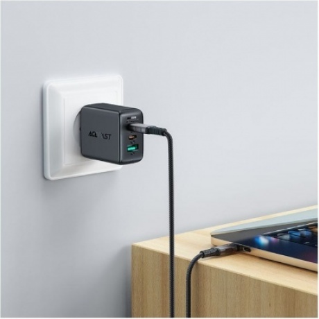 Кабель ACEFAST C1-09 USB-C to USB-C черно-серый - фото 4