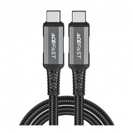 Кабель ACEFAST C1-09 USB-C to USB-C черно-серый - фото 1