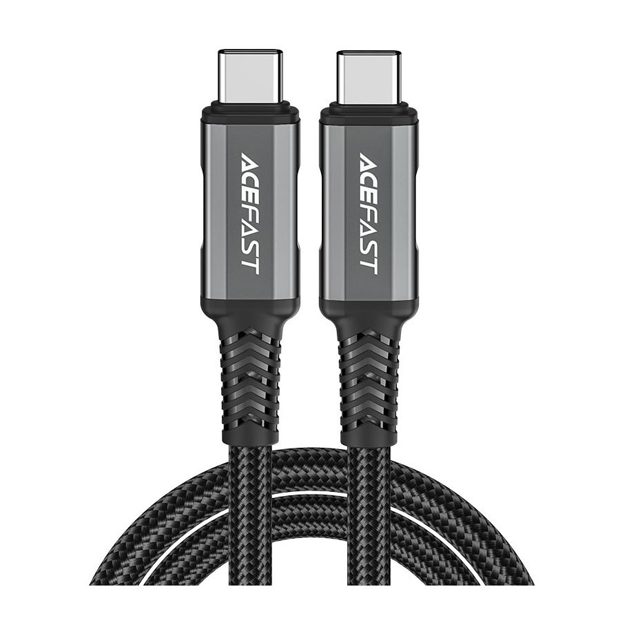 Кабель ACEFAST C1-09 USB-C to USB-C черно-серый кабель sas внешний 1м разъемы sff8644 sff8644