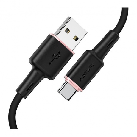 Кабель ACEFAST C2-04 USB-A to USB-C zinc alloy черный - фото 1