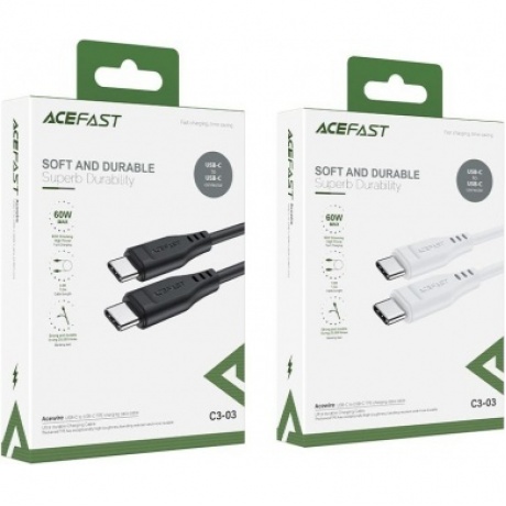 Кабель ACEFAST C3-03 USB-C to USB-C TPE черный - фото 5