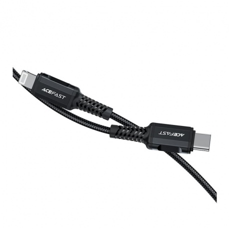 Кабель ACEFAST C4-01 USB-C to Lightning черный - фото 6