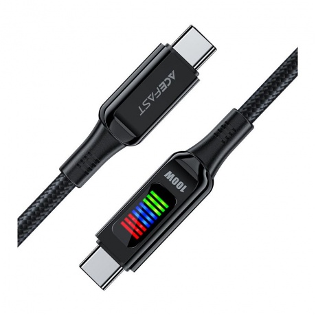 Кабель ACEFAST C7-03 USB-C to USB-C zinc alloy charging черный - фото 2