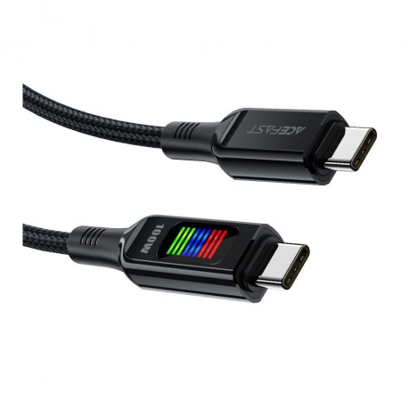 Кабель ACEFAST C7-03 USB-C to USB-C zinc alloy charging черный - фото 3