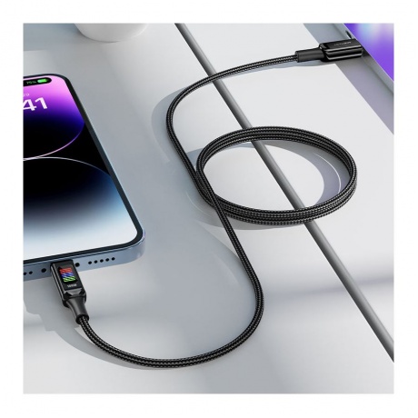Кабель ACEFAST C7-03 USB-C to USB-C zinc alloy charging черный - фото 4