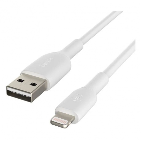 Кабель Belkin BoostCharge USB-A Braided Cable with Lightning Connector белый - фото 2