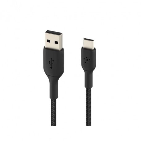 Кабель Belkin BoostCharge USB-A to USB-C Braided Cable. Длина: 2м. черный - фото 2
