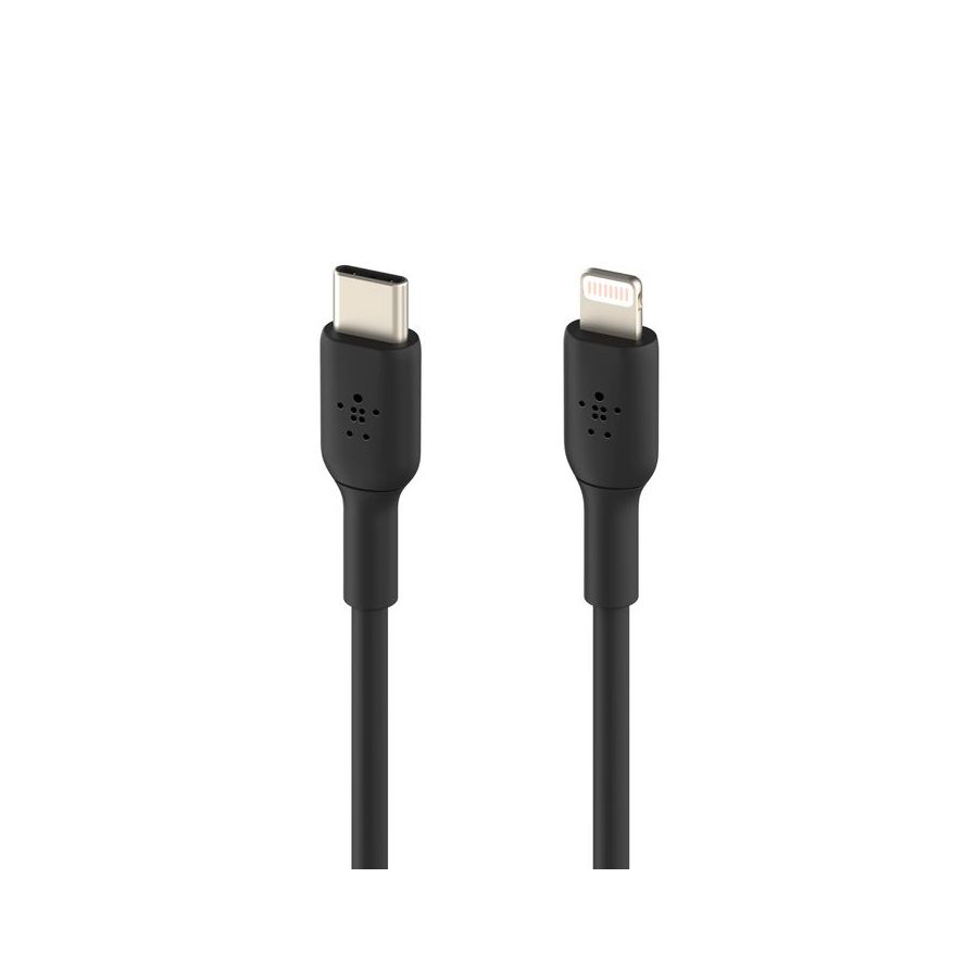 Кабель Belkin BoostCharge USB-C to Lightning Cable. Длина: 1м. черный зарядное устройство belkin boostcharge pro flex usb c to usb c cable 1м белый