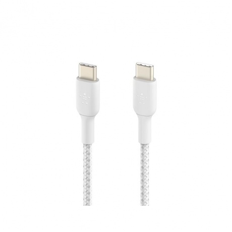 Кабель Belkin BoostCharge USB-C to USB-C Braided Cable. Длина: 1м. белый - фото 2
