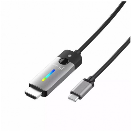 Кабель j5create USB-C to 8K HDMI 2.1 - длина 1.8 м. - фото 1
