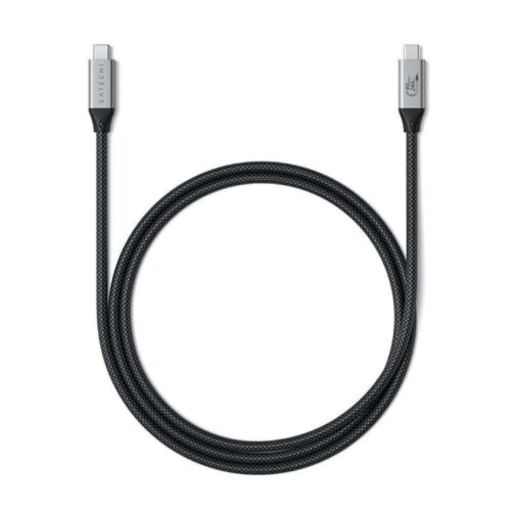 Кабель Satechi USB4 Pro Cable. Длина: 1,2м. Цвет: серый космос разветвитель ugreen hdmi 2 1 8k 60 гц 4k 120 гц 48 гбит с