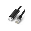 Кабель UGREEN CM204 (60813) USB-A to RJ45 Console Cable черный