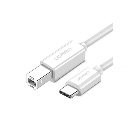 Кабель UGREEN US241 (40417) USB-C 2.0 To USB-B 2.0 Print Cable белый - фото 1