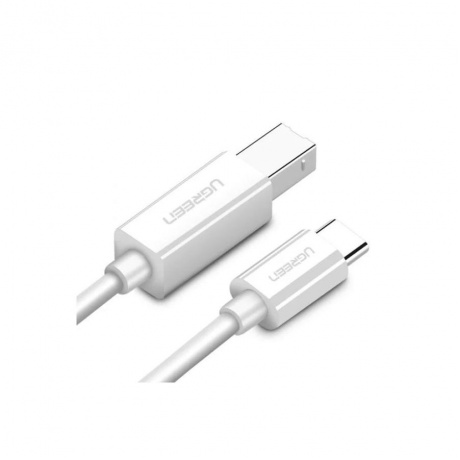 Кабель UGREEN US241 (40417) USB-C 2.0 To USB-B 2.0 Print Cable белый - фото 2