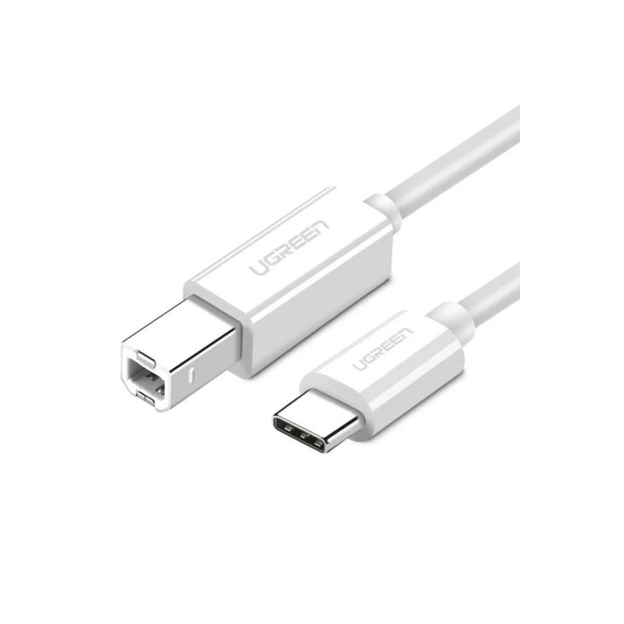 Кабель UGREEN US241 (40417) USB-C 2.0 To USB-B 2.0 Print Cable белый кабель ugreen us241 50446 black 50446
