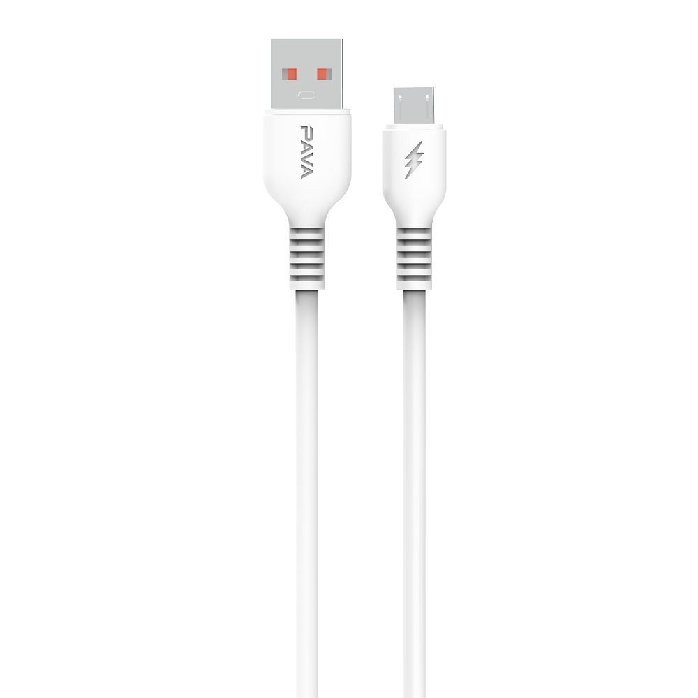 Дата-кабель PAVAREAL PA-DC73M, USB-Micro 5А, белый УТ000035674 - фото 1