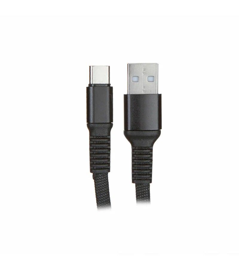 Дата-Кабель Red Line Flat USB – Type-C, черный (УТ000036692) кабель gembird usb type c usb led подсветка 1 метр прозрачный cc usb cmled 1m