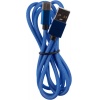 Дата-кабель Red Line USB – Type-C, 3А, тканевая оплетка, синий (...