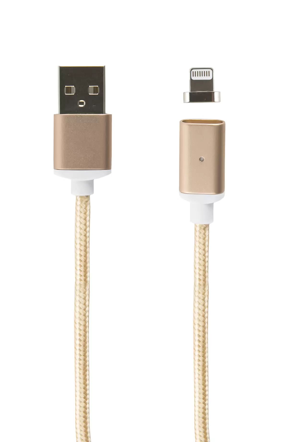 Дата-кабель Магнитный Red Line USB - 8 - pin золотой (УТ000012859)