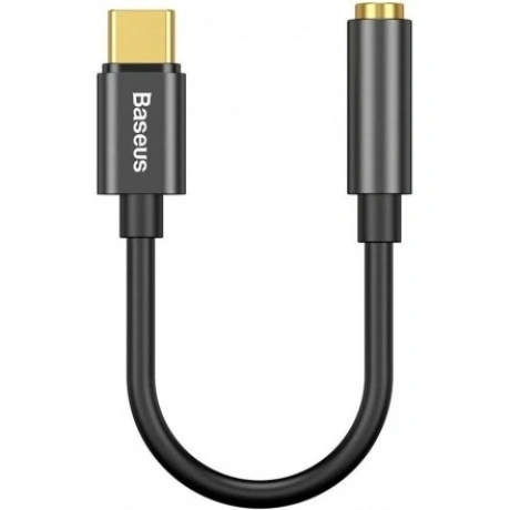 Кабель Baseus Type-C Male to 3.5mm Female Adapter L54 Black (CATL54-01) - фото 2
