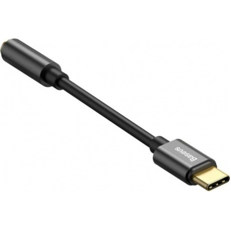 Кабель Baseus Type-C Male to 3.5mm Female Adapter L54 Black (CATL54-01) - фото 3